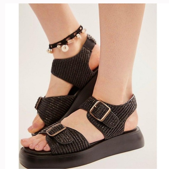 Free People Shoes - NWT Free People Black Sandals Shoes